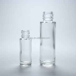 5ml10ml 15ml 20ml Rollo de aceite esencial cosmético transparente redondo o cuadrado en vial de botella de vidrio - Product Image 5