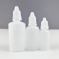 Flacons compte-gouttes en PET vides de 5 ml/10 ml, contenants liquides de qualité alimentaire avec bouchons blancs anti-enfants pour les soins personnels