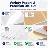 Étiquettes autocollantes en papier thermique écologique en vrac, imprimées sur mesure, pour la logistique, l'emballage de parfums et de rouges à lèvres