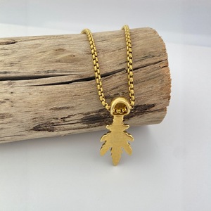 Yunnique – collier avec pendentif tête de mort en acier inoxydable doré, style rétro Punk, bijoux pour hommes, pendentif à la mode - Product Image 4