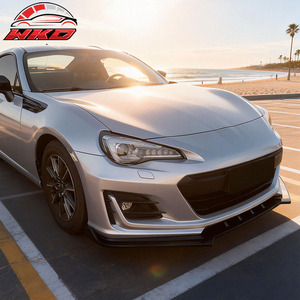 Compatible con Subaru BRZ 2017-2020, Labio de Parachoques Delantero Estilo IKON, Negro Brillante - Product Image 2