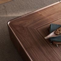 Nouveaux modèles de table basse carrée pour le thé et le café, pour la maison, le bureau et l'école, ensemble de meubles de salon en bois de noyer, meuble TV