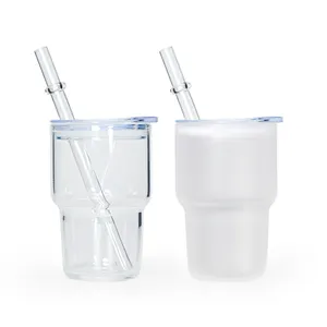 Toptan şeffaf buzlu 3 oz viski bardağı Shot bardakları amerikan tarzı boşlukları süblimasyon 3 oz mini tumbler shot cam