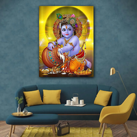 Décoration murale moderne d'art religieux indien sur toile 40x50cm sans cadre, impression à l'encre pour la décoration de la maison
