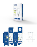 Boîte en papier pour l'emballage des ampoules en gros |   Boîte en papier recyclable écologique pour lampes LED et lampes à économie d'énergie