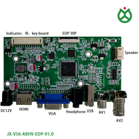 Carte de contrôle LCD EDP ABHV JX normale, entrées USB/VGA/MI/BNC, résolution 1920x1080, télécommande IR, écran 10,1"-17,3"