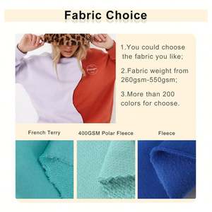 Sudadera de hombro caído para mujer, diseño personalizado, moda de calle alta, suéter de dos tonos, Sudadera de cuello redondo de retazos para mujer - Product Image 2