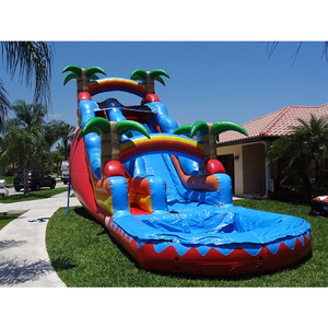 Grande glissière d'eau <span class=keywords><strong>gonflable</strong></span> verte avec la glissière d'eau commerciale de <span class=keywords><strong>piscine</strong></span> pour des adultes et des enfants - Product Image 4