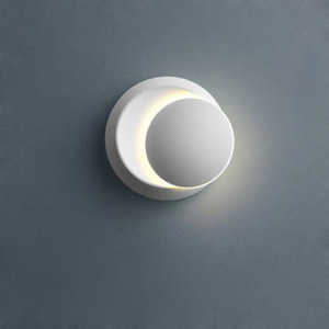 Applique murale LED carrée moderne <span class=keywords><strong>BAHE</strong></span> avec abat-jour en forme de lune en travertin, style Wabi-Sabi pour chambre à coucher, hôtel et couloir - Product Image 5