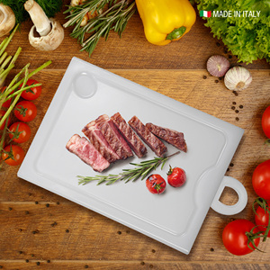 DEMOlli Extra spesso 31 5x23cm polietilene tagliere Eco Design succo scanalature multiuso Private Label utensili da cucina - Product Image 5