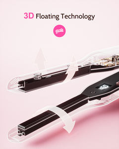 Fer à friser en céramique portable, mini fer plat fin et court, lisseur et boucleur pour hommes et femmes - Product Image 1