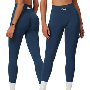 DCK7655 High Waist Peach Butt Lifting Yoga <strong>Leggings</strong> Seamless High Elasticity Stretchy Tight Sports Pants for Running Training - Product Image 2