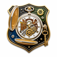 Broche personnalisée en émail motif citrouille, trou de serrure, cabane, forêt, renard pour costume, blazer, cadeau