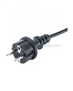 1.8m Noir Vde Standard Ac Câble Extension Trèfle Feuille 3 Prong Européen Eu 3pin Plug C5 Connecteur Cordon D'alimentation