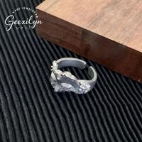 Bague de mode en cuivre tibétain électroplaqué, style ethnique Bouddha Médicinal, série Création, pièce unique vintage, style Niche Ins