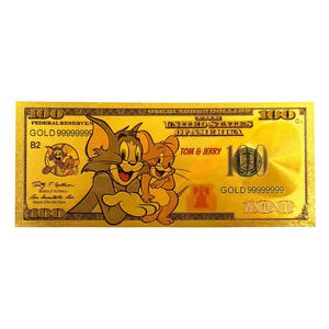Billet de banque commémoratif en feuille d'or <span class=keywords><strong>Tom</strong></span> et <span class=keywords><strong>Jerry</strong></span>, idéal pour offrir en cadeau, comme souvenir et pour collectionner - Product Image 6