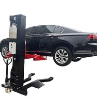 Lève-voiture portable à un seul poteau Shanghai Yiqian QJY2.5-H, capacité de 3 tonnes, système hydraulique à un cylindre, certifié CE