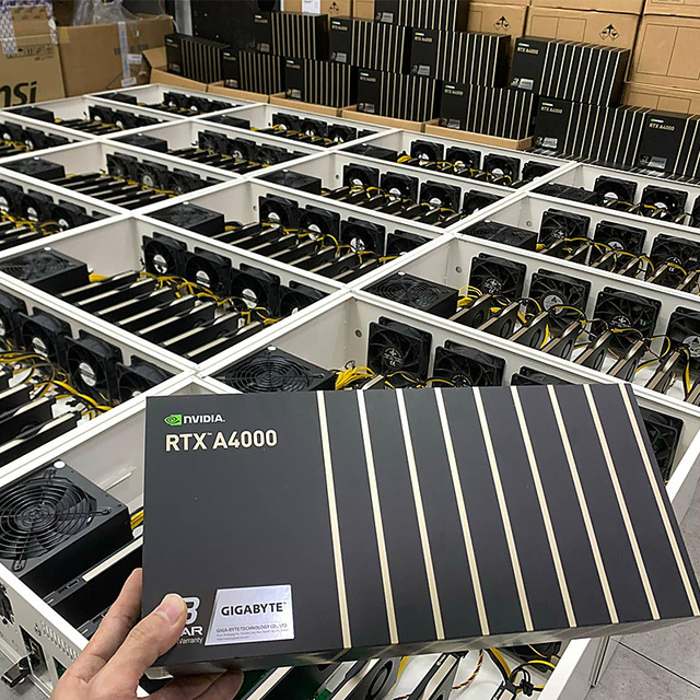Second-Generation RT Cores RTX A4000 PCIe 16GB GDDR6X 140W Single Slot Desktop Graphics Rendering Card 256-bit Memory Fan