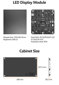 Panneau mural vidéo LED COB UHLED Micro P0.78 P0.93 P1.25 P1.56 P1.875 Écran LED intérieur pour centre de contrôle et salle de sécurité - Product Image 2