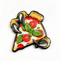 Maßgefertigte Moderne Design-Kühlschrankmagnete aus Harz und Holz, Souvenirs für Hochzeiten und Weihnachten, Logo-Magnetaufkleber
