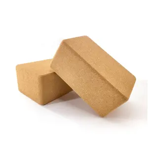 Wholesale 3*6*9 4*6*9 Natural Eco-friendly 100% Custom Logo High Density Cork Block Yoga