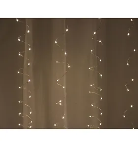 寝室LEDカーテンライトぶら下げ妖精ライト背景窓壁結婚披露宴ポーチ誕生日クリスマス装飾