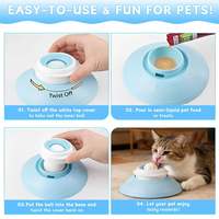 Balle rotative solide pour l'entraînement des chiens, anti-anxiété, gamelle de léchage à alimentation lente, jouet distributeur de nourriture pour animaux de compagnie