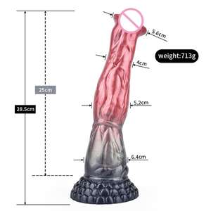 Meistverkaufter Silikon-Pferdedildo Realistischer <span class=keywords><strong>Pussy</strong></span>-Stimulator Tierpenis Großer Analplug Dildo mit Saugnapf zur Masturbation - Product Image 2