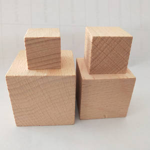 Unfinished Solid Natural <strong>Wooden</strong> Square <strong>Block</strong> Cubes For Home Decor Custom Engraved Children Toys - Product Image 2