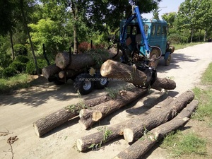Hydraulic Telescopic <strong>Crane</strong> with Log <strong>Grapple</strong> <strong>Bucket</strong> for ATV Timber Trailer Attachments