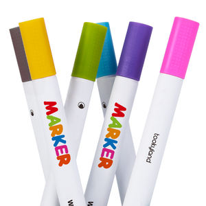 Hot Selling 12 Color Washable Marker für Kinder Ungiftige Vorschule Art Pen Zeichnen und Malen Spielzeug - Product Image 5