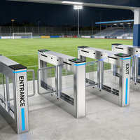 Système de contrôle d'accès par carte magnétique automatique pour porte d'entrée, barrière pivotante avec lecteur de code QR, contrôle d'accès à passage rapide