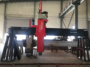 Machine à scier à ruban portable pour la découpe de pierre, moteur 37 kW, engrenage, contrôle PLC, pompe, boîte de vitesses, haute productivité pour le marbre - Product Image 4