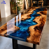 Résine Époxy Transparente 2:1 pour Tables en Résine, Coulage, Bijoux, Artisanat, Résistante aux UV et Auto-Désémoussante
