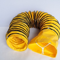Tuyau flexible de ventilation d'air en PVC résistant au feu à haute température de 550 mm 5 m