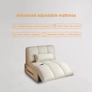 Lit simple ou double intelligent moderne en tissu rétractable pour appartement, petit appartement, télécommande, salon, moderne et intelligent - Product Image 2