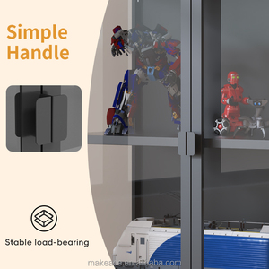 Nouvelle conception 2025 – Vitrine de <span class=keywords><strong>rangement</strong></span> moderne, écologique, étanche, transparente, à double porte en verre, pour figurines - Product Image 5