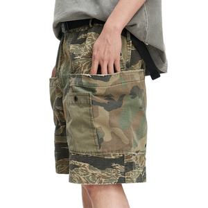 กางเกงขาสั้นคาร์โก้ผ้าฝ้ายคุณภาพสูงสั่งทำขายส่ง กางเกงขาสั้นทรงหลวมแบบลำลอง กางเกงเบอร์มิวดา กางเกงขาสั้นลายพรางสำหรับผู้ชาย - Product Image 4