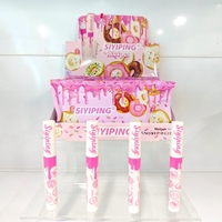 Siyiping OEM Private Label Cosmétiques Tubes ronds de brillant à lèvres Donut Liquide hydratant durable Rouge à lèvres doux Vente en gros