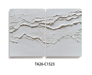 <span class=keywords><strong>Peinture</strong></span> en relief minimaliste neutre de <span class=keywords><strong>montagne</strong></span> texturée en 3D peinte à la main, décoration intérieure Wabi-Sabi nature côtière - Product Image 5