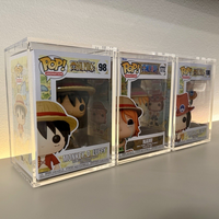 Boîte de présentation magnétique transparente en acrylique Funko Pop de 4 pouces, boîte empilable rigide pour figurines en vinyle de collection
