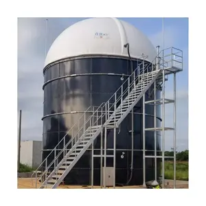 professional biogas equipment methane gas storage FRP cylindrical tank