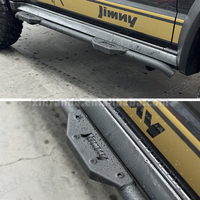 Barres latérales pour Suzuki Jimny 5 portes JC74, marchepieds en acier tout-terrain 4x4 et marchepieds latéraux, garde-corps et rails noirs