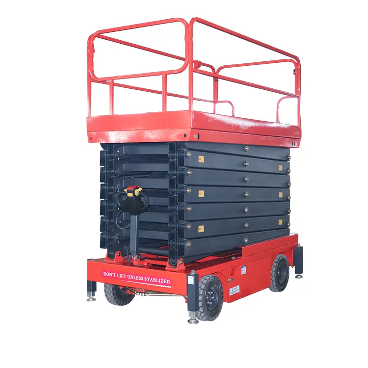 6-18m Moving Mini Lift Battery Hydraulic Electric Aerial Mobile Scissor Lift Price