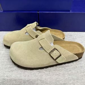 Sandalias <span class=keywords><strong>Birkenstock</strong></span> de Verano, Impermeables, de Cuero Genuino, Punta Cerrada, Plataforma, para Playa, Invierno, Forro de Moda, Piel - Product Image 3