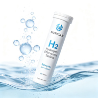 Comprimés effervescents d'hydrogène H2 à marque privée OEM ODM Antioxydant Hydratation Cellulaire Bien-être Végétalien 80mg 60 comprimés Fabricant