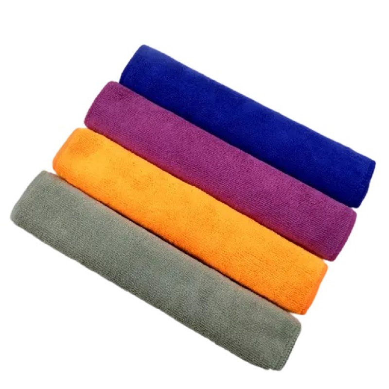 30*30cm Microfiber Quick-Dry Crystal-Plated Polished Waxed Cloth Woven Pattern Twisted Design Car Wash Towel