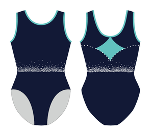 Maillot de Ballet para Niñas, sin Mangas, con Pedrería, Traje de Danza, Ropa de Entrenamiento, Poliéster y Spandex, de una Pieza, Cintura Elástica - Product Image 2