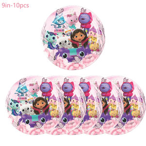 Vajilla Desechable con Temática <span class=keywords><strong>de</strong></span> <span class=keywords><strong>la</strong></span> Casa <span class=keywords><strong>de</strong></span> Muñecas <span class=keywords><strong>de</strong></span> Gabby para Fiestas <span class=keywords><strong>de</strong></span> Halloween, Bodas, Navidad, Año Nuevo, Pascua y Otras Festividades - Product Image 4