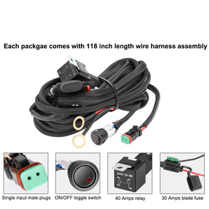 Kondisi Baru 20 inci baris ganda Offroad LED bilah lampu 12-24 Volt pengekang kawat pernafasan - Product Image 6